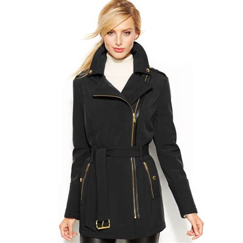 mx20138 michael kors black jacket|michael kors coats for women.